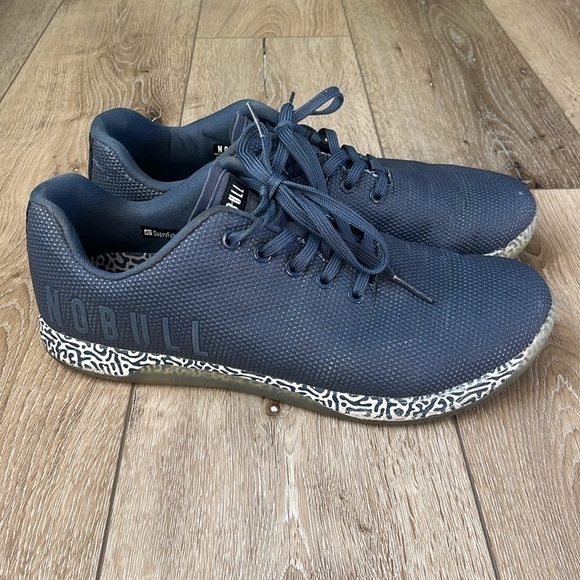 NoBull Navy Squiggle Trainer Athletic Shoes Blue